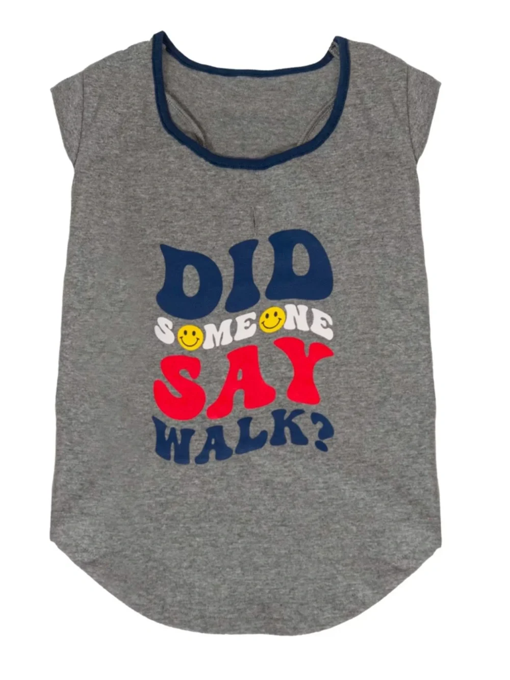 “Did someone say walk?” Dog t-shirt M